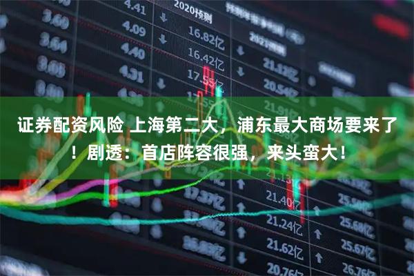 证券配资风险 上海第二大，浦东最大商场要来了！剧透：首店阵容很强，来头蛮大！